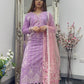 Asifa Nabeel inspired - Lawn - Lilac Pink -