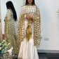 (Preorder 4 weeks) BRIDAL Posheeda Sheesh Dupatta Only - Poshida Sheesha - Mirror dupata