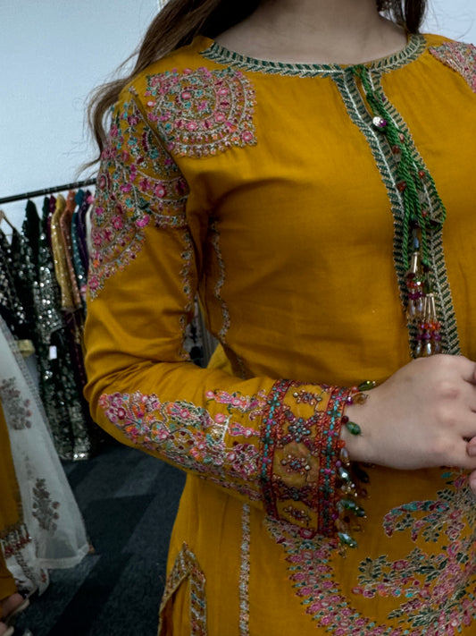 “Suraj” Hussain Rehar’s Inspired - Lawn - Mustard