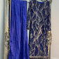 Snake - Cutdana Velvet - Royal Blue
