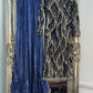 Snake - Cutdana Velvet - navy Blue