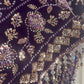 “Buff” Blue Black Rust Purple Velvet Cutdana - Party Wedding -