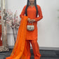 Saba - Farshi Shalwar - Orange