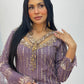 Payal - Cutdana Net - Lilac purple - A