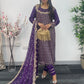 Rim Jhim -  Hand Work - Chiffon Party Wear - Black - Maroon -Purple - R