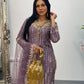 Payal - Cutdana Net - Lilac purple - A