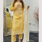 Chashni - Embriodered Lawn - yellow