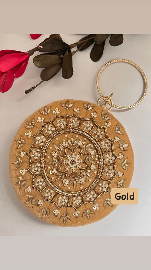 Gold ring Potli Bag