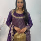 Rim Jhim -  Hand Work - Chiffon Party Wear - Black - Maroon -Purple - R