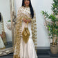 (Preorder 4-5 weeks) Posheeda Sheesh Dupatta with GARARA - Poshida Mirror Dupata -