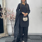 Saba - Farshi Shalwar - black