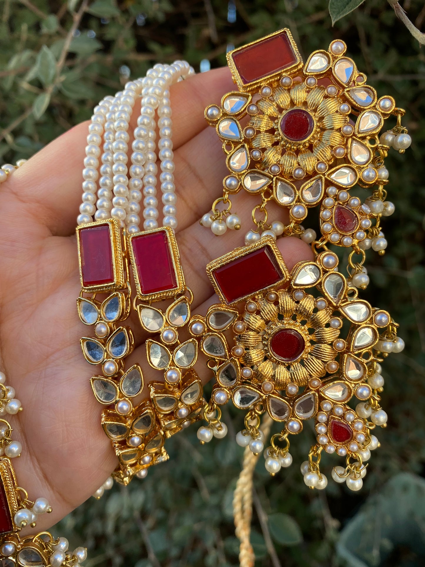 Red and Gold mala set