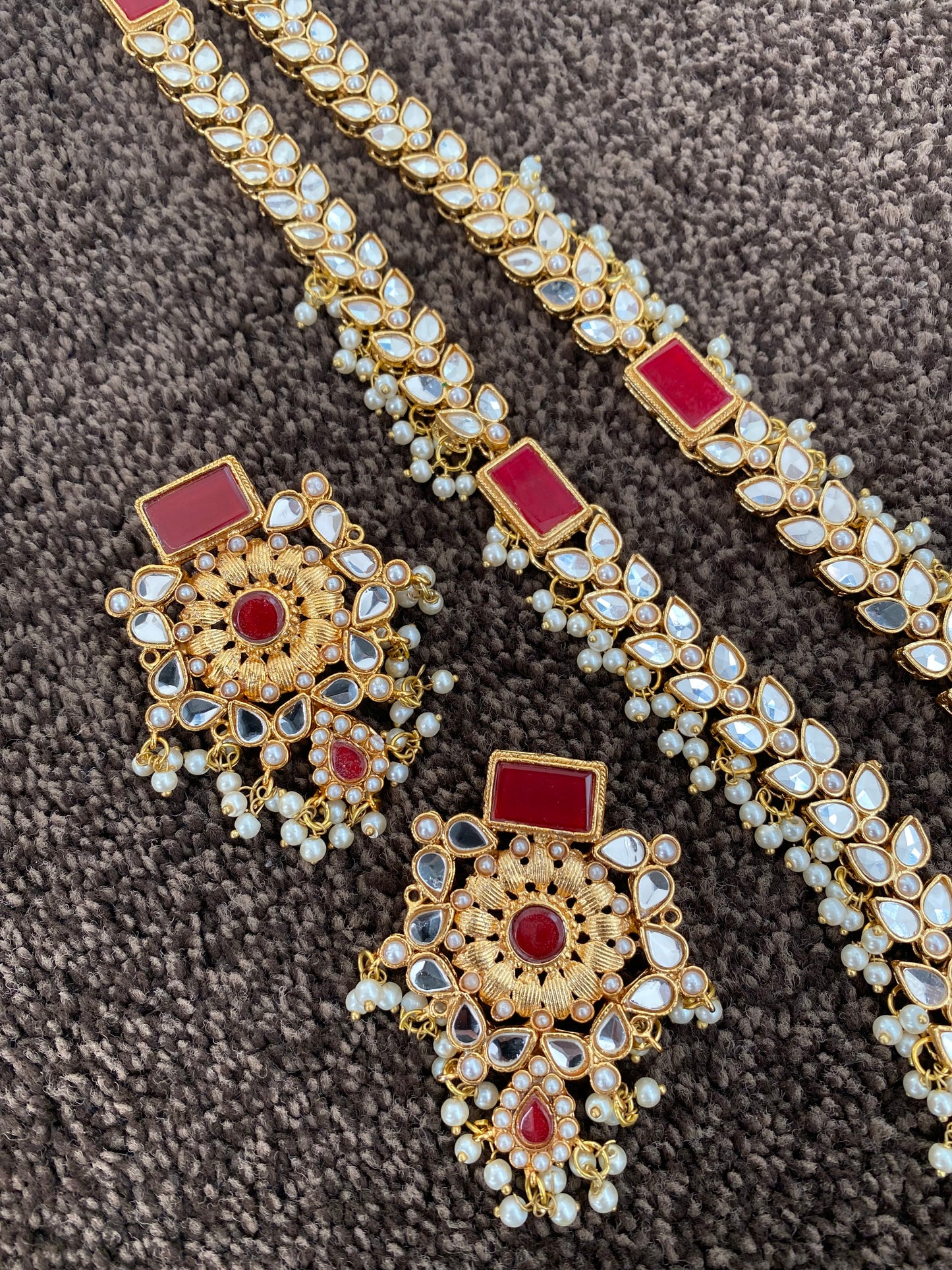 Red and Gold mala set