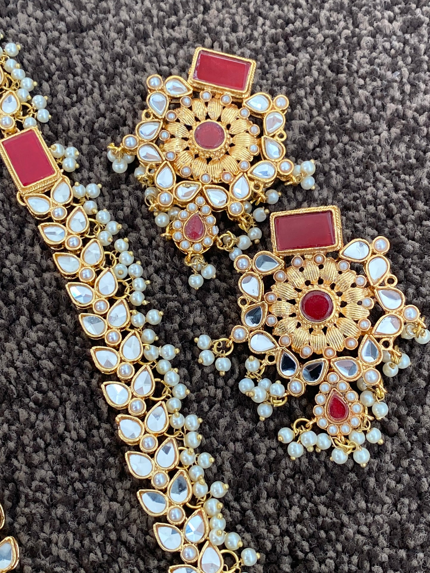 Red and Gold mala set