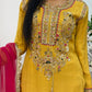 “Lashkara” - Party Wear - Yellow - Hot Pink