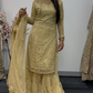 Farshi Garara Beige - Gold Farshee Garara - J