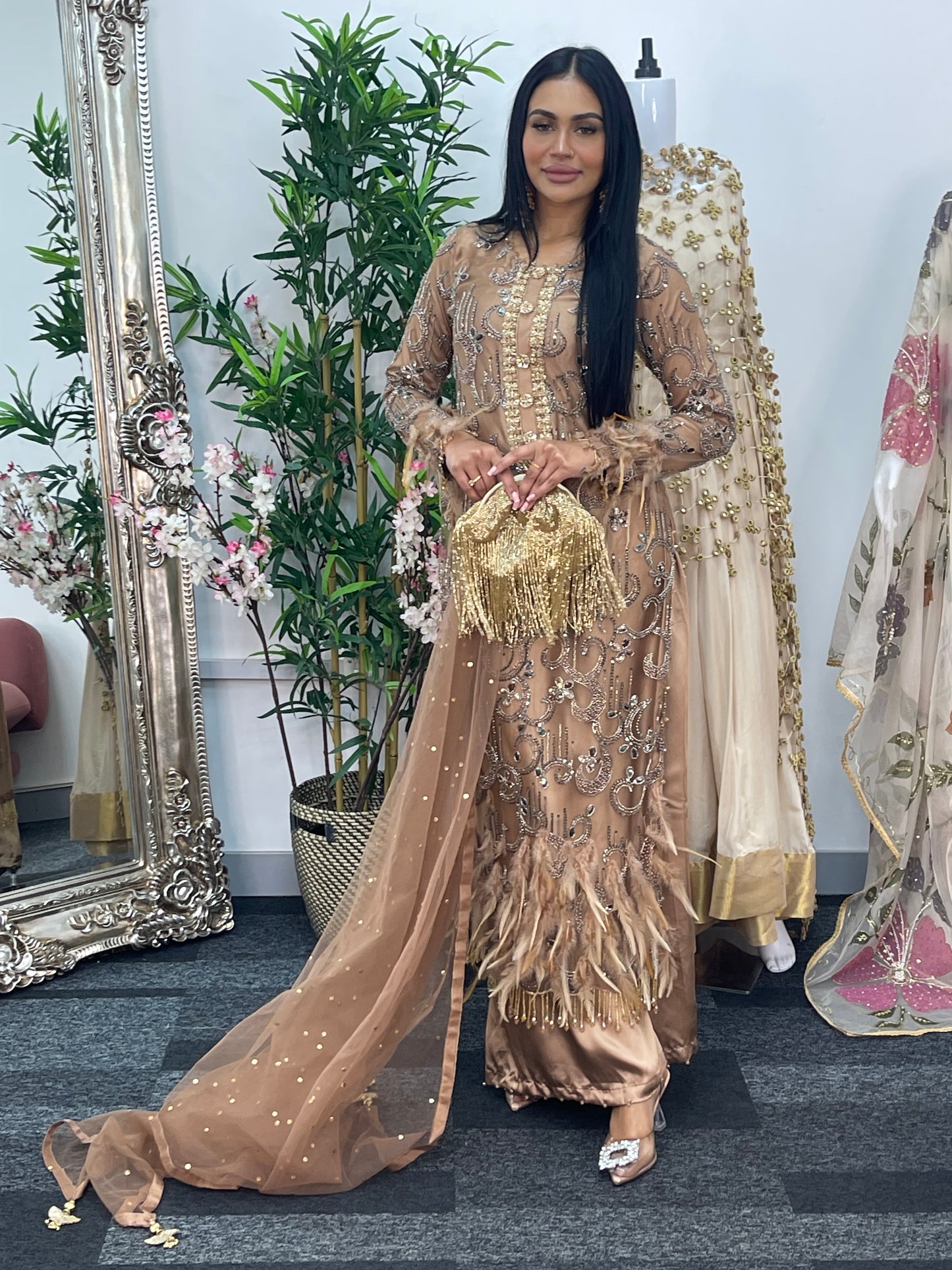 Mala - Cutdana Net - brown -