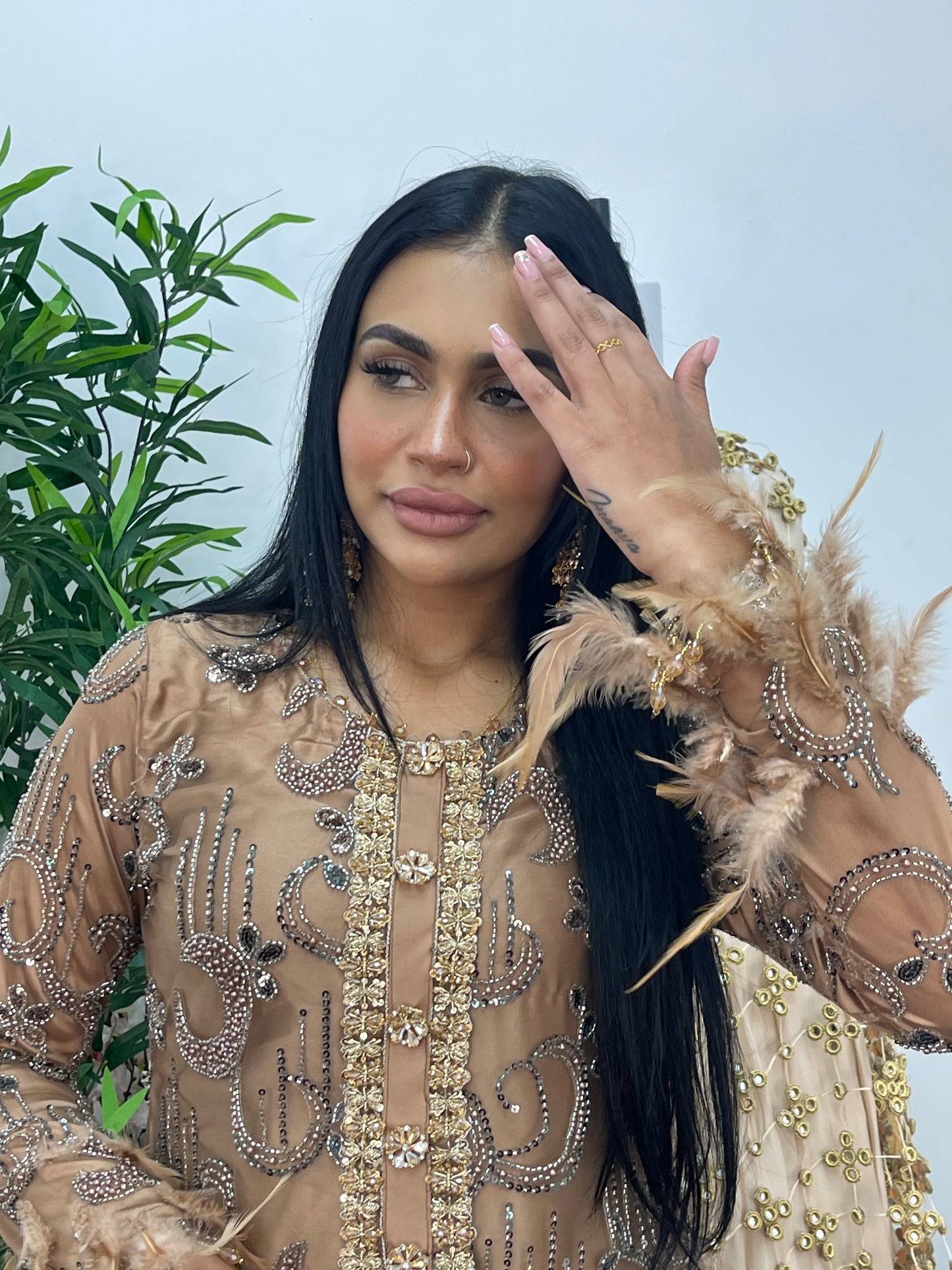 Mala - Cutdana Net - brown -