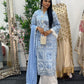 Paper Lawn | Chikankaari - Blue - C