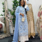 Paper Lawn | Chikankaari - Blue - C