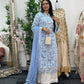 Paper Lawn | Chikankaari - Blue - C