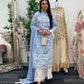 Paper Lawn | Chikankaari - Blue - C