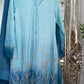 Party dresses for women | Farshi Shalwar - Blue