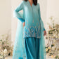 Party dresses for women | Farshi Shalwar - Blue