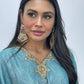 Moon Kaftaan - Ombre Party Wear Kaftan - blue -