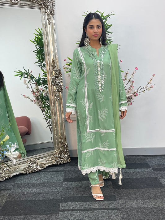 Nisha - Green-
