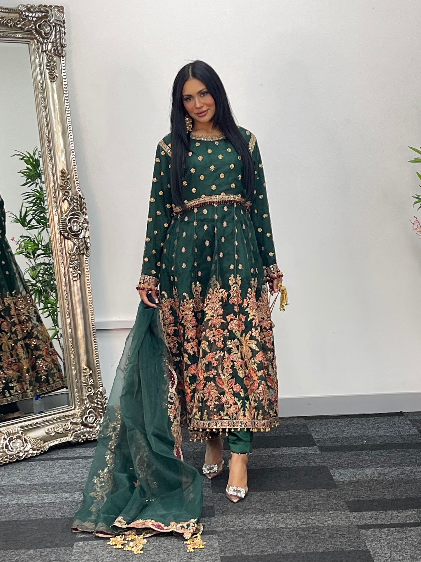 Hussain Rehar inspired- Green Maxi - I