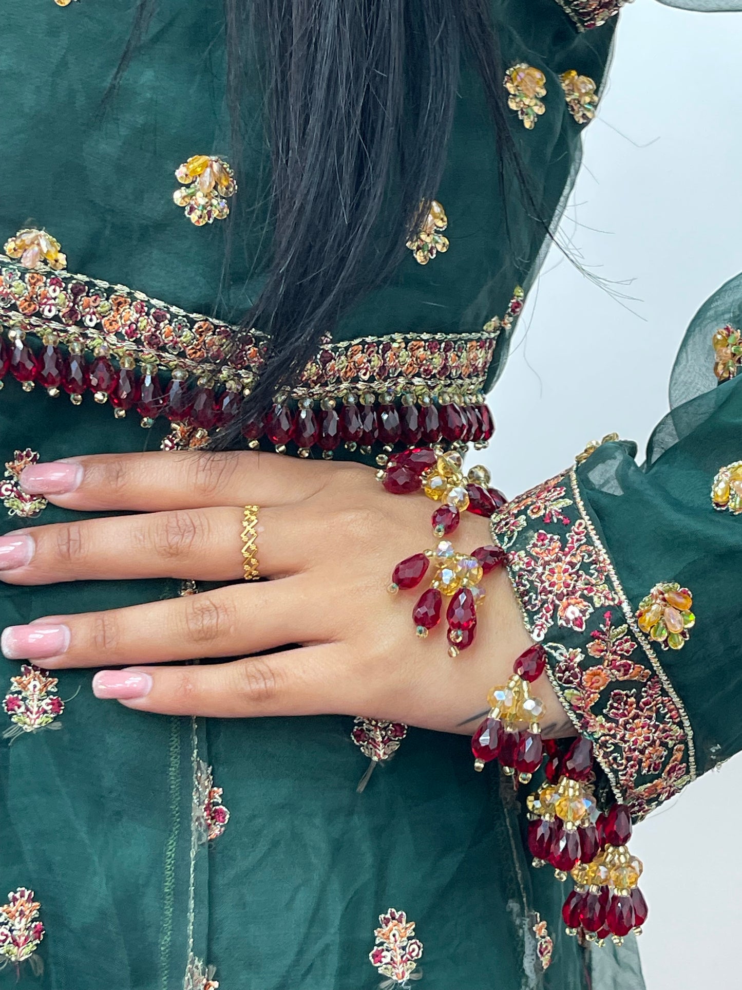 Hussain Rehar inspired- Green Maxi - I