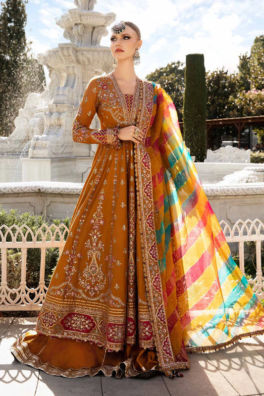 Faiza - Maria B Inspired Embroidered - Burnt Orange - K