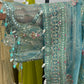 Feeroza - MNR  blue Sharara outfit