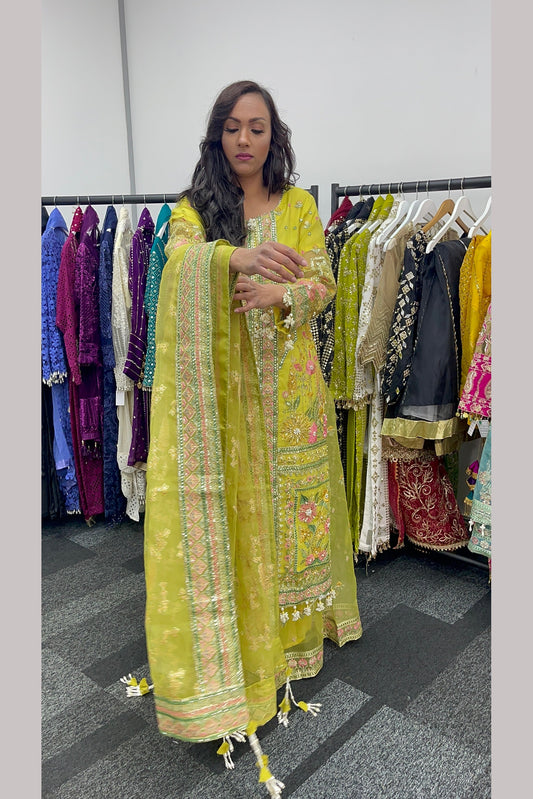 Nimbu - MNR  yellow Sharara outfit