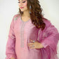 Blush Beauty - mauve Pink Adda work All Hand Made pink