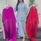 Cape Shawl Dress - Silk Chiffon  - Red